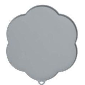 Catit Flower Shape Cat Placemat Gray