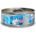 Monge Cat Canned Food Delicate Chicken With Squid 80g