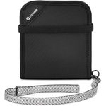 Pacsafe Rfidsafe V100 Antitheft Rfid Blocking Bifold Wallet Black