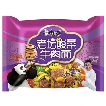康师傅老坛酸菜面 Master Kong Instant Noodle Beef With Sauerkraut Flavour 114g