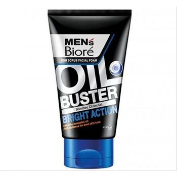 Biore Non Scrub Facial Foam Oil Buster Bright Action 100g