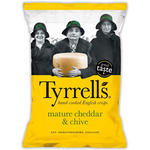 Tyrrell's Hand Cooked Potato Chips Mature Cheddar Chive 150g
