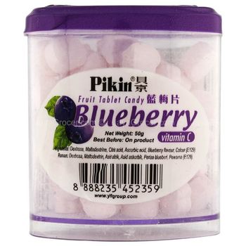 Pikin Blueberry Fruit Tablet Candy 50g