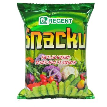 Regent Snacku Rice Crackers Vegetable Flavored Pack Of Ten 60g A Pack