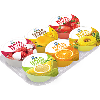 Captain Dolphin Puding With Nata De Coco Mixed 6In1 85g