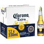 Corona Lager Beer Bottles 12pcs 330ml