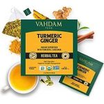 Vahdam Organic Turmeric Ginger Powerful Superfood Blend 30 Tea Bags