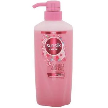 Sunsilk Shampoo Sakura and Raspberry Formula Shine and Soft 450ml