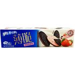 奥利奥酸甜草莓味97G | Mondelez Oreo Thins Sandwich Biscuit Strawberry Yogurt Flavor 95g
