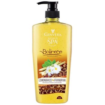 Ginvera World Spa Balinese Lemongrass And Frangipani Shower Scrub 750ml