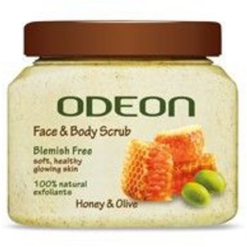 Odeon Face And Body Scrub Honey And Olive 300ml
