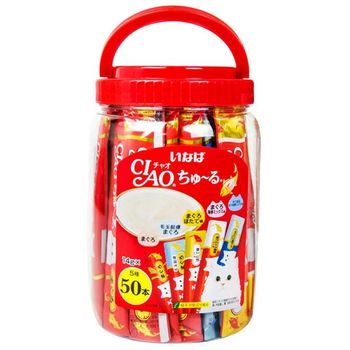 Ciao Churu Lickable Wet Cat Treat Tuna Variety Treats For Cat 50 Pcs
