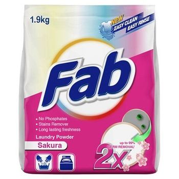 Fab Laundry Powder Detergent Sakura 1.9kg