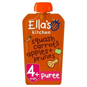 Ella's Kitchen Organic Butternut Squash Carrots Apples And Prunes 120g