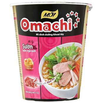Omachi Instant Noodles Braised Ribs and Five Fruits Cup 70g