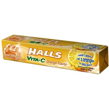 Halls Vita C Orange Flavour 34g