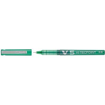 Pilot V5 Hi Tecpoint Extra Fine 0.5mm Needle Point Liquid Ink Pen Green