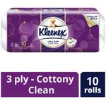 Kleenex Ultra Soft Toilet Tissue Rolls Cottony Clean