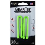 Nite Ize Gear Tie 6In Rubber Lime Green 2 Pack