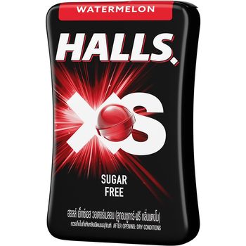 Halls XS Sugar Free Candy Watermelon Flavored 15g