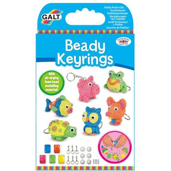 Galt Beady Keyrings With Modelling Material