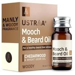 Ustraa Mooch And Beard Oil Woody 35ml