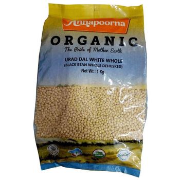 Annapoorna Organic Urad Whole White 1kg