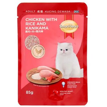 SmartHeart Adult Cat Chicken Kankma Pouch 85g