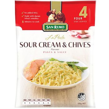 San Remo La Pasta Sour Cream And Chives 120g