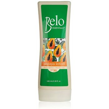 Belo Essentials Papaya Lotion Brighten Protect and Repair with Natural Papaya Enzymes 100ml