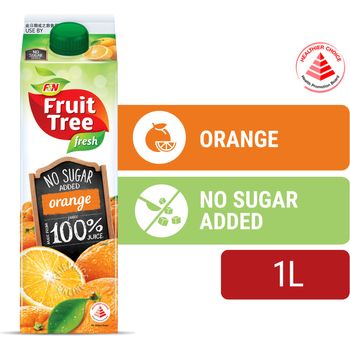 F&N Fruit Tree Fresh No Sugar Added Juice Orange