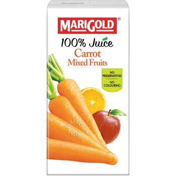Marigold 100 Percent Juice Carrot Mixed Fruits 1L