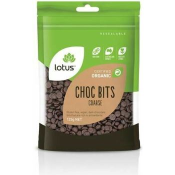 Lotus Lotus Organic Coarse Choc Bits 125g