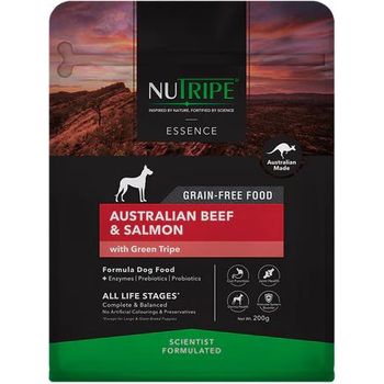 Nutripe Dog Essence Australian Beef And Salmon with Green Tripe 200g