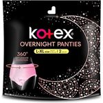 Kotex Overnight Panties L XL Size 2 Sachet