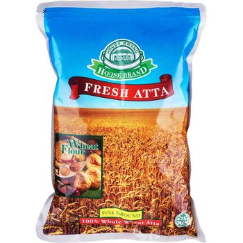 [Bundle of 2] House Brand Fresh Atta Wheat Flour Fine Ground 1kg