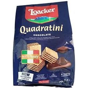 Loacker Quadratini Crispy Wafers Chocolate 250g