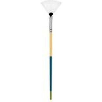 Snap Darice Fan Paintbrush White Taklon Multicolored Size 4