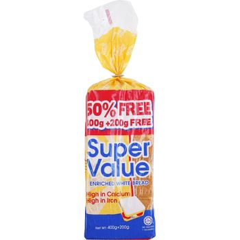 Super Value Enriched White Bread 400g