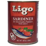 Ligo Sardines In Tomato Sauce Chili Added Easy Open Can 425g