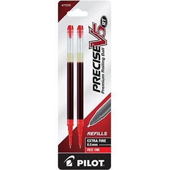 Pilot V5 Refill 2pcs Red 0.5mm