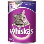 Whiskas Sardine Flavor Wet Food Can 400g