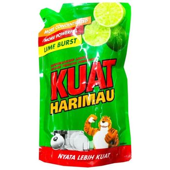 Kuat Harimau Dishwashing Liquid With Lime Burst 650ml