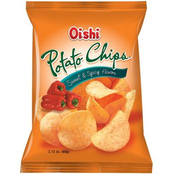 Oishi Natural Potato Chips Sweet and Spicy 60g
