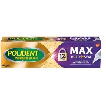 Polident Max Hold & Seal Adhesive 40g