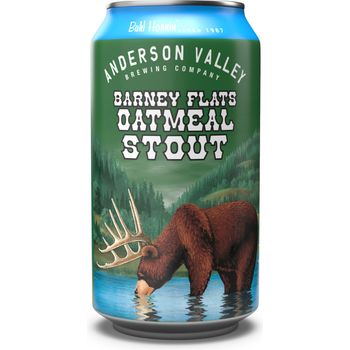 Anderson Valley Barney Flats Oatmeal Stout Can 355ml Abv 5.7%
