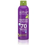 Alba Botanica Sunscreen Maximum Clear Spray Spf 70 6 Ounce