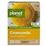 Planet Organic Chamomile Herbal Tea Bags Certified Organic Nongmo 25 Compostable Chamomile Tea Sachets 0.7ozs 20g