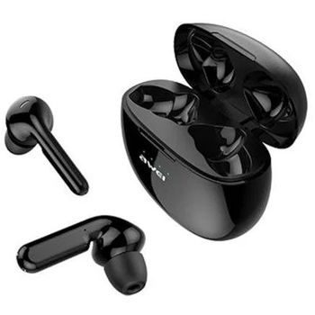 Awei T15 TWS Earphones Charging Case IPX4 Black