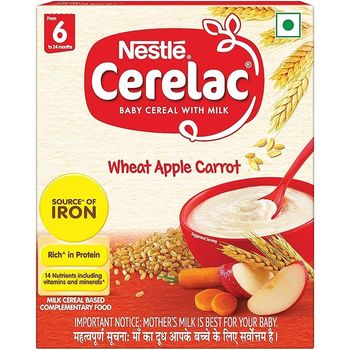 Nestle Cerelac Baby Cereal With Milk Wheat Apple 300g